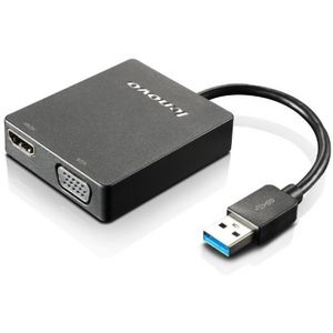 Lenovo CABLES Y CONECTORES LENOVO ADAPTADOR USB 3.0 A VGA/HDMI