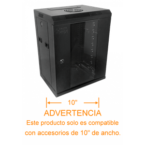 LINKMADE RACK 9U 10-PULG-ANCHO 30CM-FONDO NEGRO
