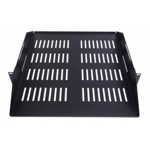 LINKMADE 2U Bandeja Central Ventilada Ajustable Negra 50cm