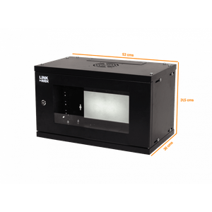 Linkmade Desarmado 30cm-Fondo-Vacio 6U Gabinete Rack 19P Pared inc2U