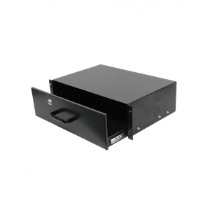 Linkmade 3U Bandeja c/Llave Negro p/Rack Altura-3-RU Profundidad-30cm