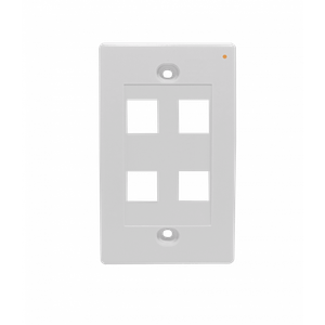 Linkmade Blanco 4-Keystone Vertical Faceplate 70x114mm