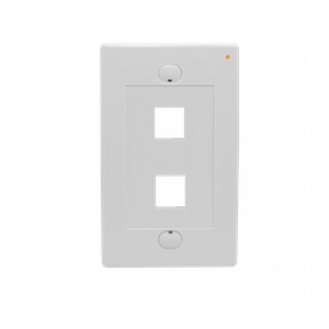 Linkmade Blanco 2-Keystone Vertical Faceplate 70x114mm