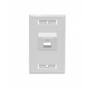 Linkmade Blanco Aangular 1X Faceplate 70x114mm Placa 1-Keystone