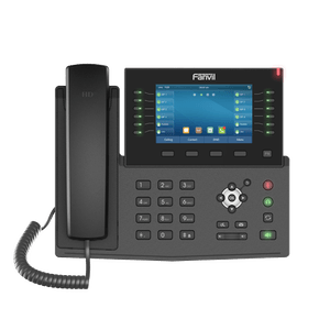 Fanvil X7C Teléfono empresarial 20 líneas  Pantalla color de 5'' 60 teclas DSS soporte Opus Bluetooth integrado,Wi-Fi