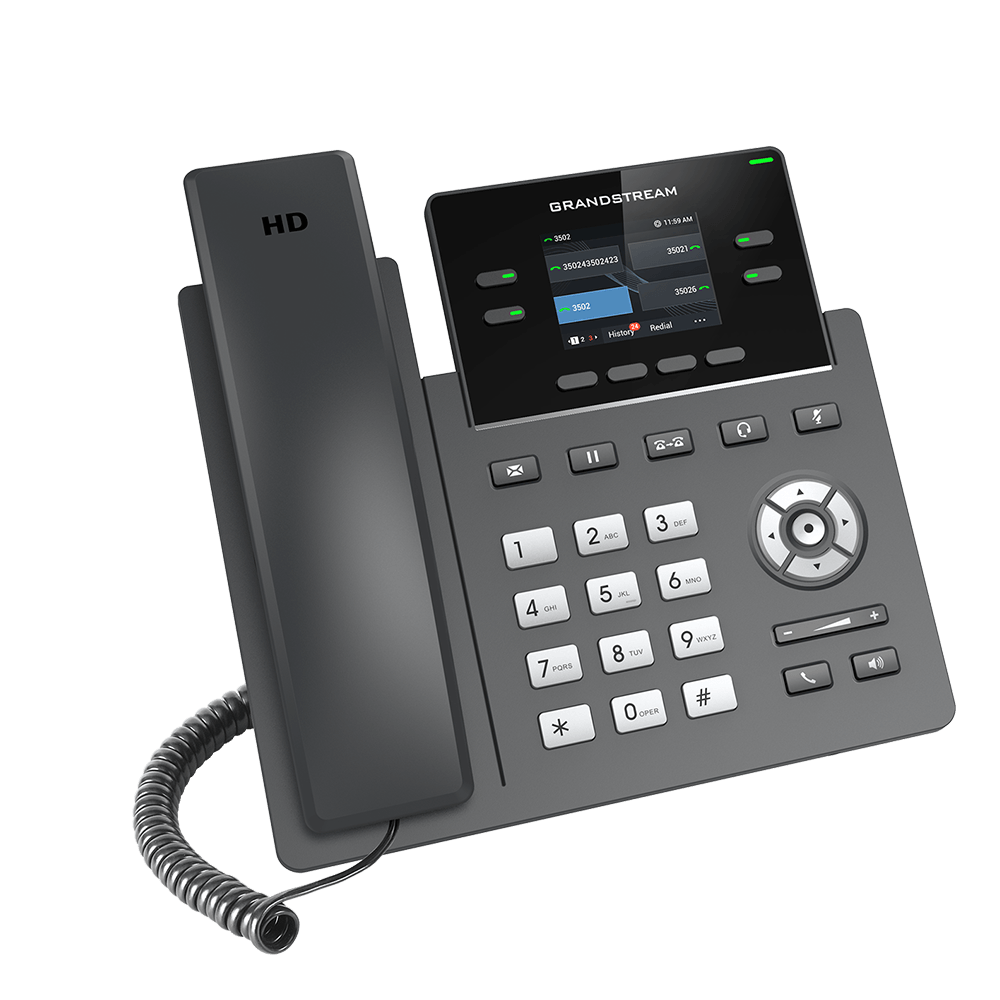 Grandstream Grp2612p Teléfono Ip Sip Hd Color Poe Sin Fp Redcetus