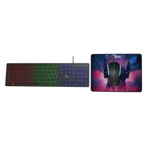 Xtech XTK-535S Combo Gaming Teclado, Mouse y Mouse Pad