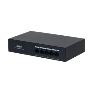 Dahua PFS3005-4GT-36 Switch Gigabit económico de 5 puertos con 4 puertos PoE