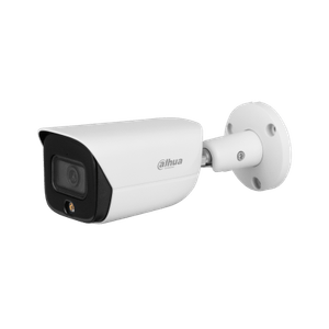 Dahua DH-IPC-HFW3549EN-AS-LED-0280B Cámara IP WizSense Tipo bala LED cálida y foco fijo a todo color de 5 MP