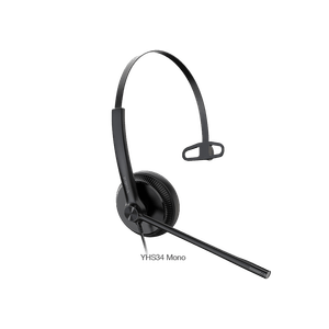Yealink YHS34 Mono for 3rd Party Auriculares con cable con puerto QD a RJ
